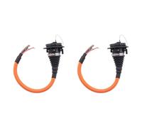 BUAGOUWZ 2X Adaptador EV 32A Adaptador Trifásico Vehículos Eléctricos Adaptador de Carga Conector EV Adaptador CCS2 con Línea