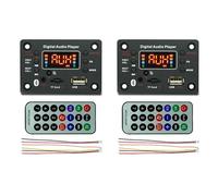 BUAGOUWZ 2X Amplificador 2X40W Placa Decodificadora de MP3 EstéReo 7V-25V Potencia de Audio Bluetooth 5.0 Radio FM MóDulo JQ-D128BT