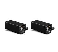 BUAGOUWZ 2X Amplificador de Monitor Intraaural para Auriculares Estéreo Portátil con Entrada XLR, Ajuste de Volumen, Plug & Play para Músicos.