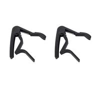 BUAGOUWZ 2X Cejilla de Guitarra AcúStica/EléCtrica/CláSica de AleacióN de Aluminio Abrazadera de Llave de Cambio RáPido, Negro