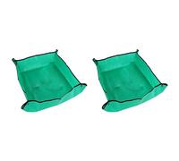 BUAGOUWZ 2X Estera de Trasplante de Plantas Estera de Trasplante Impermeable Interior PortáTil Cuadrado Plegable FáCil