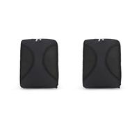 BUAGOUWZ 2X Estuche Rígido Universal de Fibra de Carbono de Violín Bolso Cuadrado Ligero para Partituras, Negro