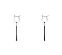 BUAGOUWZ 2X Gancho de Muelle Multiusos, Telescópico, para, Enhebrador de Larga Distancia, Cuerda de Amarre, Guía de Cables, Herramienta para Caña de Pescar