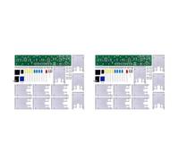 BUAGOUWZ 2X Kit Electrónico de Espectro Musical con LED y Control de Sonido para Bricolaje, Kit de Práctica de Soldadura de PCB con Pantalla Audio en Columna LM358 LM339