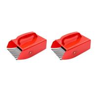 BUAGOUWZ 2X Recogedor de Bayas, Recolectores de Bayas y Rastrillos con Peine Metálico y Manejar Ergonómico para Recoger Bayas Más Fácilmente, Arándano