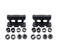 BUAGOUWZ 2X Soporte de Horquilla de Bicicleta de Liberación Rápida, Soporte de Eje Pasante, Bloque de Horquilla Delantera, Portaequipajes de Techo de Coche, Soporte de Bicicleta