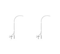 BUAGOUWZ 2X Soporte para Móvil de Cuna de, Soporte para Campana de Cama Ajustable con Doble Orificio, Fácil de Instalar, Seguro y Duradero