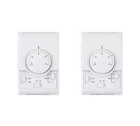 BUAGOUWZ 2X Ventilador del Aire Acondicionado del Termostato Mecánico de La Habitación de MT01 220VAC Controlador de Temperatura del Termostato de La Bobina Caliente