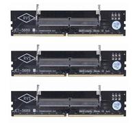 BUAGOUWZ 3 Tarjetas Adaptadoras DDR5 para Portátil A Ordenador de Sobremesa, Tarjeta Adaptadora de Memoria U-DIMM de 1,1 V con Protección Sobrecorriente