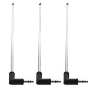 BUAGOUWZ 3piezas 22.5cm Antena de Radio Am FM Telescopica de 4 Secciones 3.5mm Clavija