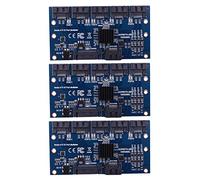 BUAGOUWZ 3X Tarjeta Controlador Tarjeta Madre Tarjeta de ExpansiÓN 1 A 5 Puertos Sata3.0 6 Gbps Multiplicador Adaptador de Tarjeta Vertical de Puerto para Computadora