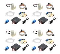 BUAGOUWZ 4 Juego de Riego Automático, Kit de Bricolaje, Bomba de Agua, Detección de Humedad del Suelo, Riego por de Jardín, de Riego