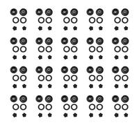 BUAGOUWZ 40 Conectores de Guía de Cuchillas Wall Breaker, Piezas de Licuadora y Exprimidor, la Rueda Motriz Conecta 5 Engranajes para Monsieur Cuisine