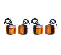 BUAGOUWZ 4X Luz de para Montacargas LED Luz PequeñA de Doble Cara 12V Luz Delantera de Cuadrada Luz de Estacionamiento Luz de Marcha AtráS