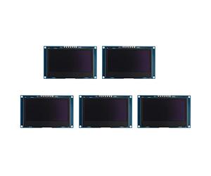 BUAGOUWZ 5piezas 2,42 Pulgadas 12864 128X64 Módulo de Pantalla OLED IIC SPI Pantalla LCD en Serie (Fuente)