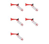 BUAGOUWZ 5X Bocina de Aire de Mano, Bocina de Bomba de Aire de Mano Portátil de Aluminio + ABS, Bocina de Seguridad para Eventos Deportivos