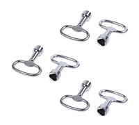 BUAGOUWZ 6X Llave de Ranura Triangular de Metal para Cerrojo de Panel Triangular de 8mm