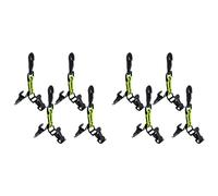 BUAGOUWZ 8 Piezas de Correa de Guante de Bombero, Soporte de Guante de Seguridad, Clips de Guante para Bombero, Policía, Rescate, Guantes de Trabajo, Clips de Cinturón