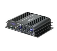 BUAGOUWZ Amplificador de Audio de 4.1 Canales, Digital, Bluetooth 5.0, Potencia Nominal de 40 W X 4 W/H, Control Remoto para Cine en Casa, Coche, Caravana, Enchufe Europeo