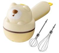 BUAGOUWZ Batidora de Mano Inalámbrica de 3 Velocidades, Batidor Eléctrico y Desmontable, Batidora Automática de Huevos, Mezclador Eléctrico para Cocina y Hogar.