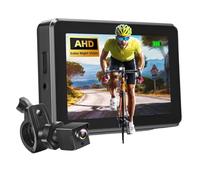 BUAGOUWZ Cámara de Visión Trasera para Bicicleta 1080P con Monitor de 4,3 Pulgadas y Espejo de Visión para Bicicletas Eléctricas, de Montaña y de Carretera.