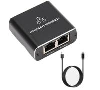 BUAGOUWZ Divisor de Cable de Red con Acceso A Internet Simultáneo de 1 A 2. Divisor RJ45 con Puerto Ethernet de 1 A 2 Conmutadores Gigabit.