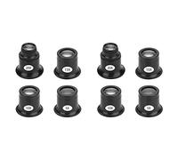 BUAGOUWZ Juego de Lupas para Anteojos con Lupa, 8 Piezas 5X, 10X, 15X, 20X, Lupa para Reparación de Relojes Lupa para Reloj, Joyería