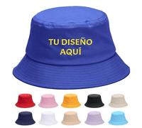 Buaodam Gorra Pescador Personalizada, Gorro De Pescador Personalizadas con Bordado Texto Logotipo Y Impresión Foto, Unisex Plegable Bucket Hat Sombrero De Sol De Playa