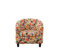 BUAOGDVG Funda for sillón Club 2 Piezas, Funda for sillón Cabriolet Flower | Funda protectora for silla de club Funda elástica universal for sillón(Fleur Rouge)