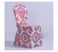 BUAOGDVG Fundas for sillas Doradas con Estampado Floral Metalizado