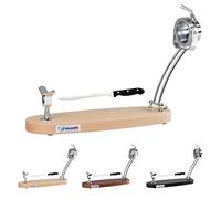 Buarfe Jamonero Plegable Jabugo Madera de Haya Cabezal Giratorio con Cuchillo Jamonero (Natural)