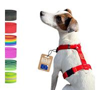 Bub’s® Arnés Perro Mediano Antitirones - Arnés Perro Forma de H - Dog Harness, Pechera para Perro (Mediano, Rojo)