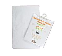 Bubabù LENZ21-BIA - Sábanas de estrellas para cama encimera, color blanco