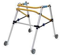 BUBANDI Andador con Andador con 4 Ruedas, Andador Plegable, Altura Ajustable, Andador para rehabilitación Infantil,S