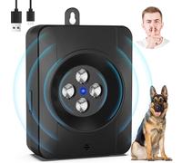 Bubbacare Antiladridos, 3 Modos Dispositivo Antiladridos para Perros con 4 Transmisores Ultras贸nicos, Audio y Ultrasonidos Ahuyentador de Perros, Impermeable e Recargable, Control de 33 Pies