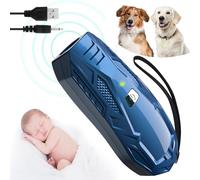 Bubbacare Dispositivo antiladridos de perro, disuasorio ultrasónico de ladridos de perro, dispositivo de ayuda portátil y recargable, alcance efectivo de 5 m, dispositivo antiladridos para perros