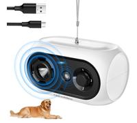 Bubbacare Dispositivo antiladridos para perros, dispositivo ultrasónico antiladridos de hasta 50 pies, 3 niveles ajustables antiladridos para perros, dispositivo de control de ladridos para interiores