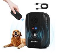 Bubbacare Dispositivo ultrasónico antiladridos, 2 en 1 automático y mando a distancia para perros, alcance de 600 pies, con ultrasonidos, sonido de alarma, reproducción de grabación para interiores y