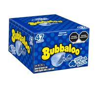 Bubbaloo Adams- goma de mascar 47 pz- varios sabores (Mora Azul, 47pz)