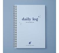 Bubbarino: Libro de registro diario para bebé, seguimiento y monitoreo de recién nacidos, lactancia, sueño, pañales e hitos. Regalo para nuevos padres, abuelos, baby shower, niñera o guardería, tapa