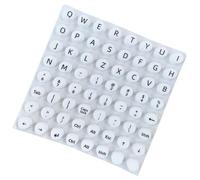 Bubble -Aufkleber für Tastatur | Langes Nagel -Tastatur -Cover mit Buchstaben, Tippen Keycaps Work -Zubehör für Spiele -Spiel Reisemänner Computer Office Laptop Home Notebook