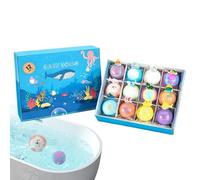 Bubble Bath Balls - 12 Pieces Sea Animal Design Body Wash,Bath Balls for Kids - for Kids Relaxation Self Care SPA Home Travel Bathroom