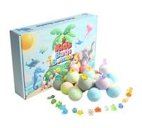 Bubble Bath Balls - 24 Pieces Quick Dissolve Bath Bombs with Toy Inside for Fun Time, Rich Foam and Colorful Fizz with Relaxing Soak, Perfect for Kids Adults Spa Bathroom Use, Multi Color