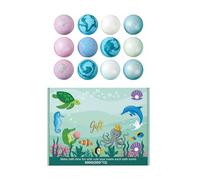 Bubble Bath Balls, Fizzy Bath Bombs, Kids Toy Set, 7.87 x 5.51 x 1.88 inches Colorful Scented Fizzing Fun, Gentle Skin Safe Formula for Boys Girls Kids Birthday Holiday Party Time Use