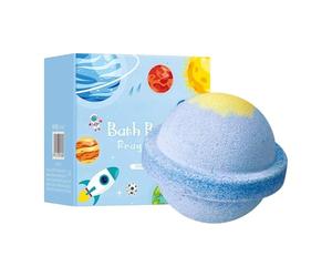 Bubble Bath Balls with Surprise Inside, Jewelry Fizzer, 2.5-Inch Sphere with Nourishing Build, Oil Spa Ball, Galaxy Aesthetic with Modern Style, Bathing Accessory for Hotel and Travel