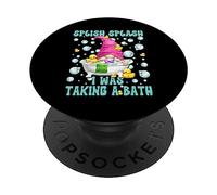 Bubble Bath GNOME Graphic For Women Funny Saying Bathroom PopSockets PopGrip Adhesivo