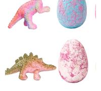Bubble bathBall - 6 Pieces Relaxing Gentle Body Cleanser, Dinosaur Toy Surprise, Fizzy bathSalt | Holiday Birthday Family Children Girls Boy Fun Gift Set Relaxing pleasant routine for kids