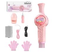 Bubble Blower Machine, Automatic Toddler Sphere Maker, 9.84x2.56x3.74 Inches Rechargeable Outdoor,Interactive Party Supplies, Bubble Toy for Backyard Games, Birthday, Wedding