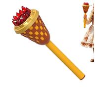 Bubble Blower Torch, Automatic Music Toy, 19.6x4.9 Inches Handheld Device with Fun Design,Sturdy Blower with Bright Colors, Outdoor Play Accessory, Party Entertainment for Garden and Yard