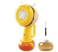 Bubble Blower Wand - Funny Bubbles Maker, Bee Shape Portable Colorful Lights Rotating Beach Game for Play Boy Playtime Girl Carnival Outdoor Birthday Travel Classroom